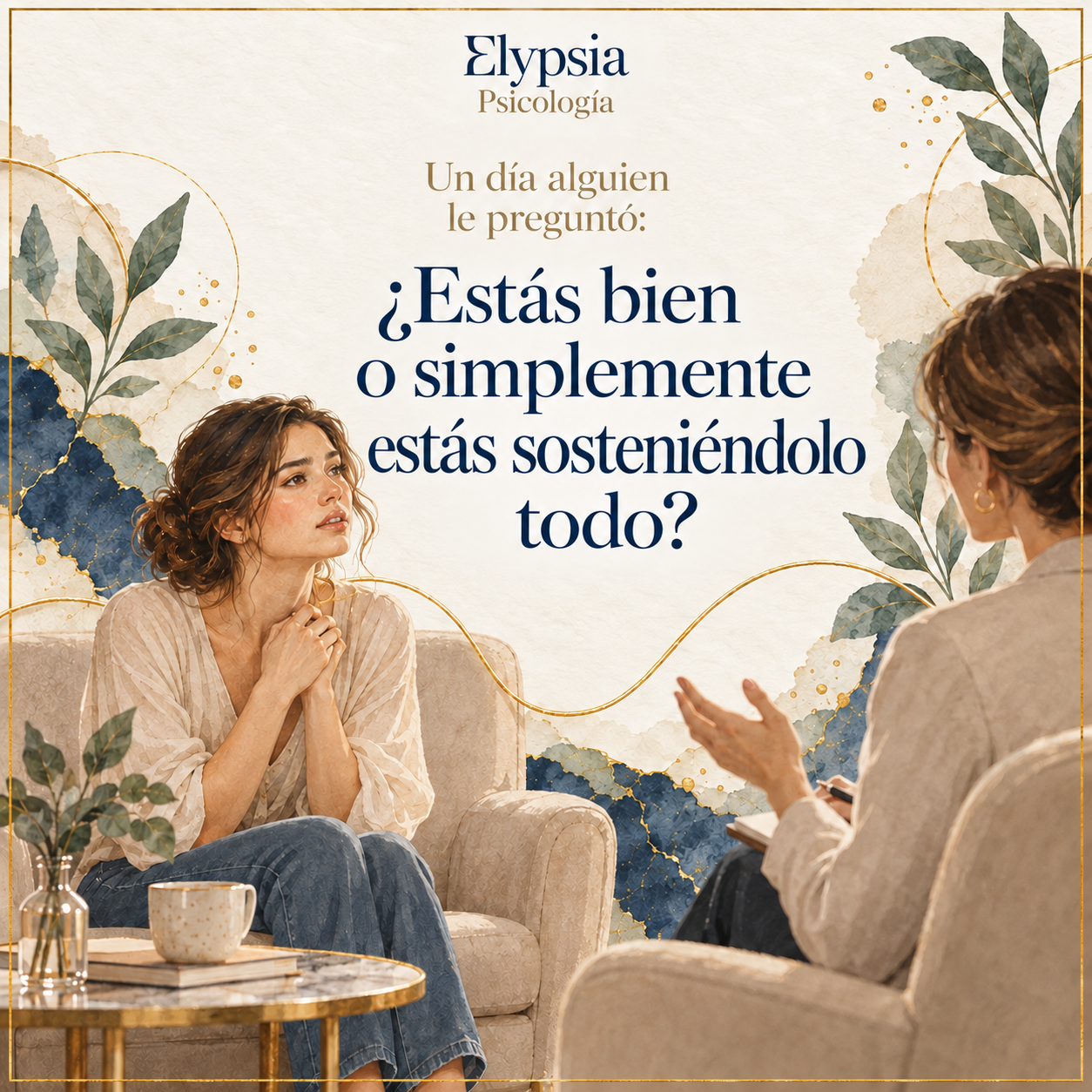 ¿Estás bien o simplemente estás sosteniéndolo todo?